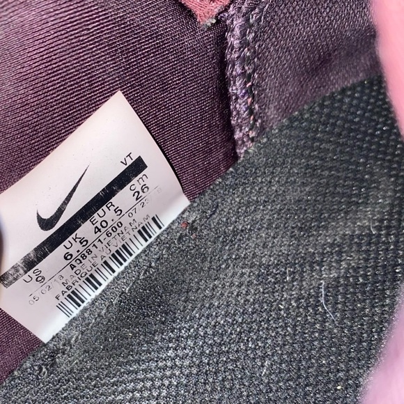 NIKE Womens Air Vapormax Run Utility Burgundy Crush size 9 - Picture 7 of 7